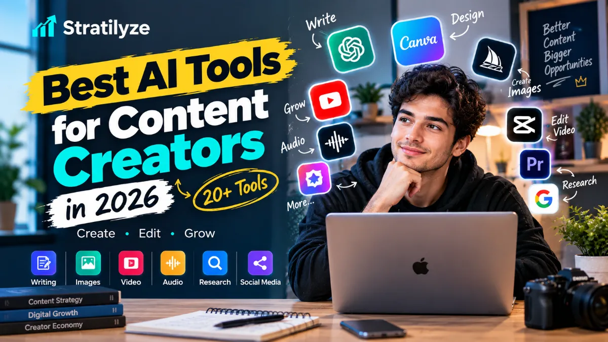 Best AI Tools for Content Creators in 2026 | 20+ Tools