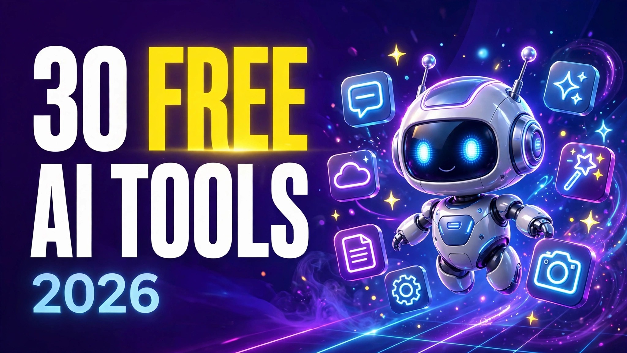 Best free AI tools in 2026 — 30 tools you can use for free