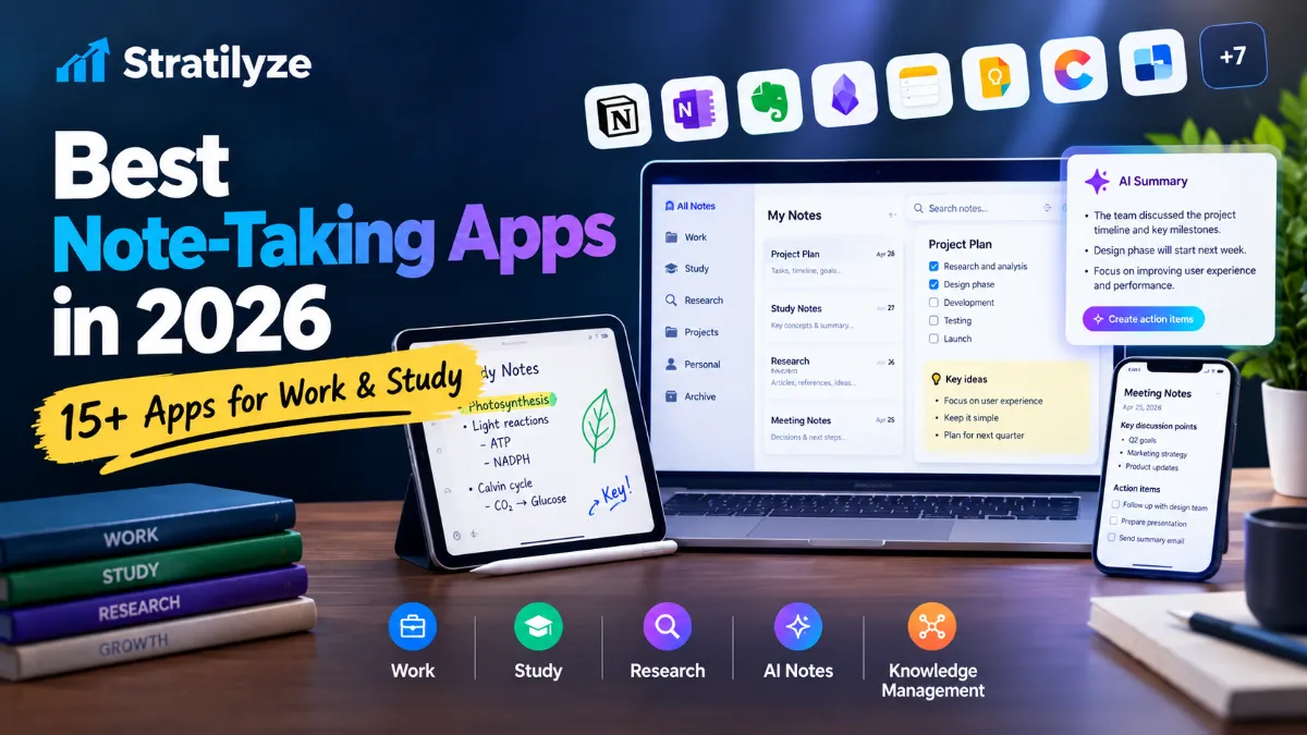 Best Note-Taking Apps in 2026 | 15+ Apps for Work and Study
