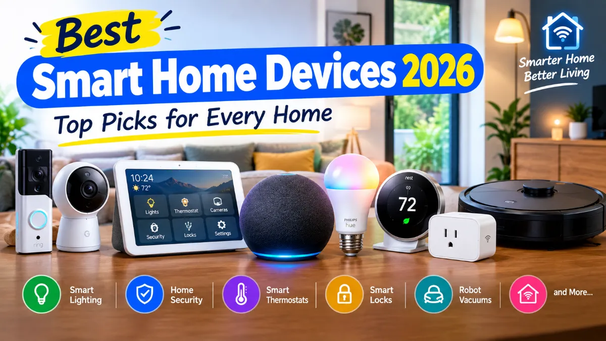 Best Smart Home Devices 2026 - Top Picks for Every Home