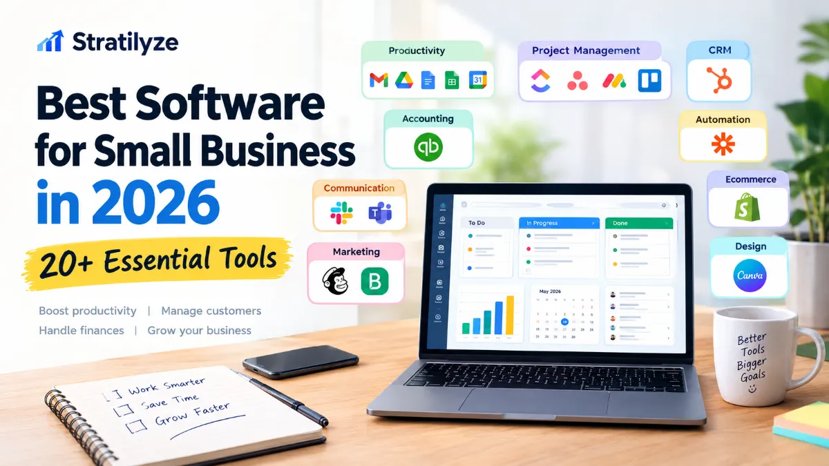 Best software for small business in 2026 for productivity, accounting, CRM and project management