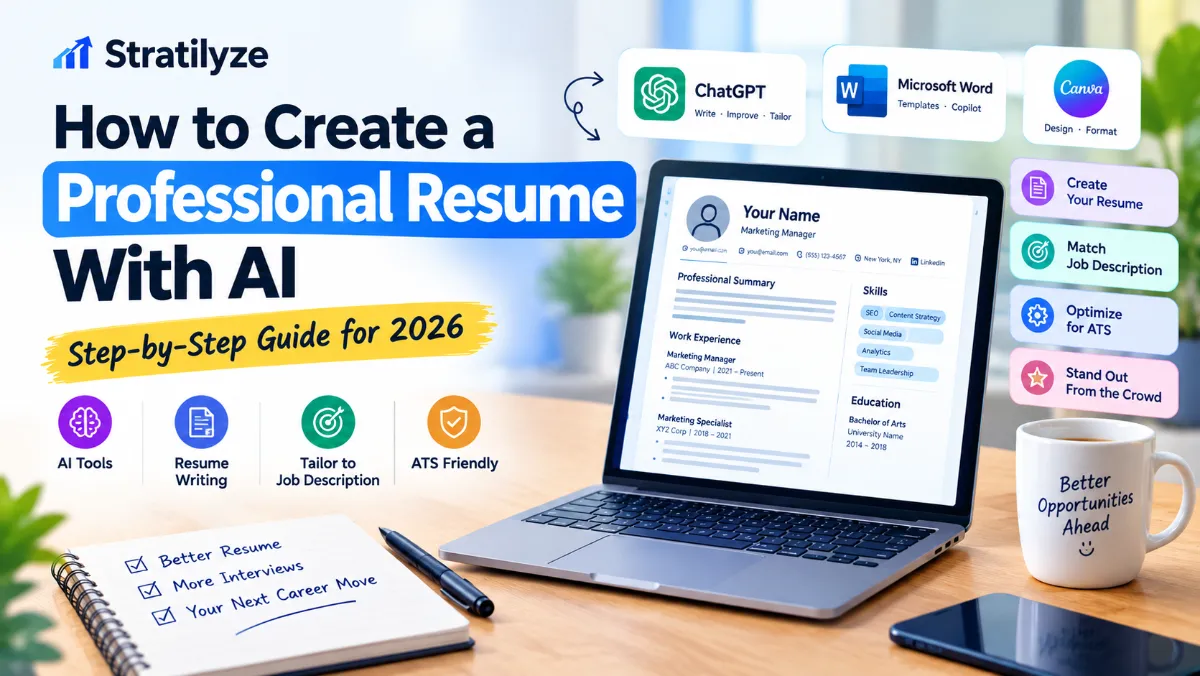 How to create a professional resume with AI in 2026