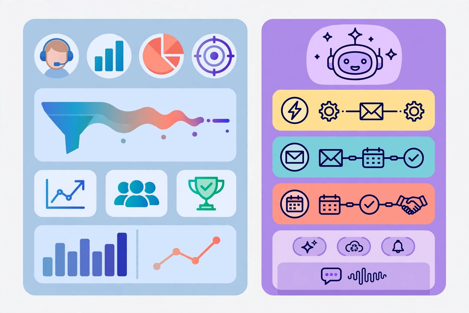AI tools for sales teams dashboard with automated workflows