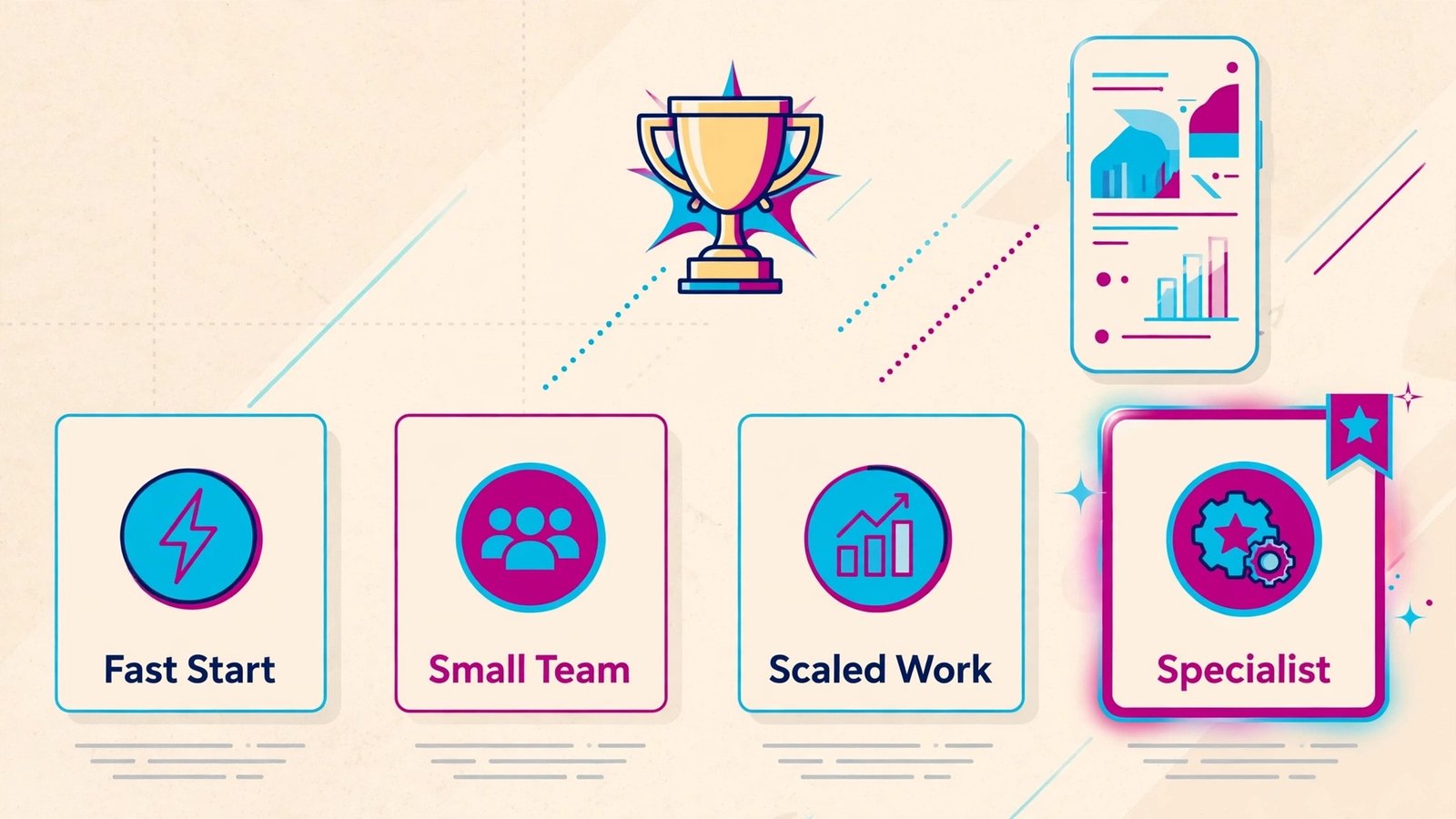 Lovable alternatives guide illustration for best pick by job