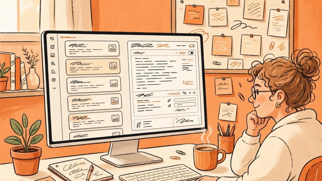 Blogger publishing articles in a website content system