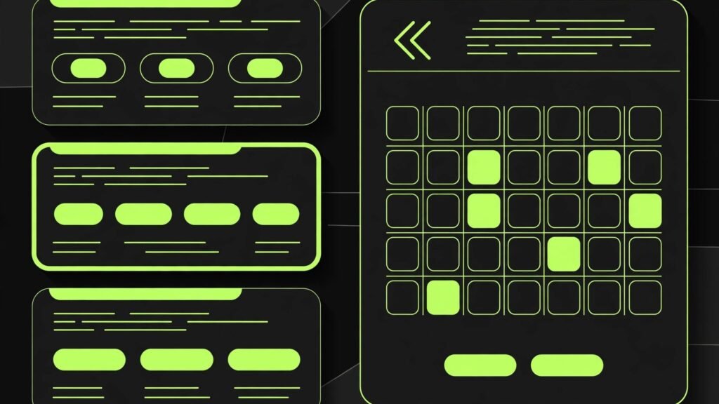 Booking page with three meeting types and availability
