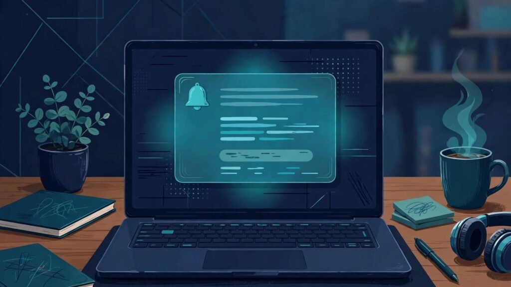 Churn alert notification for an at risk customer account