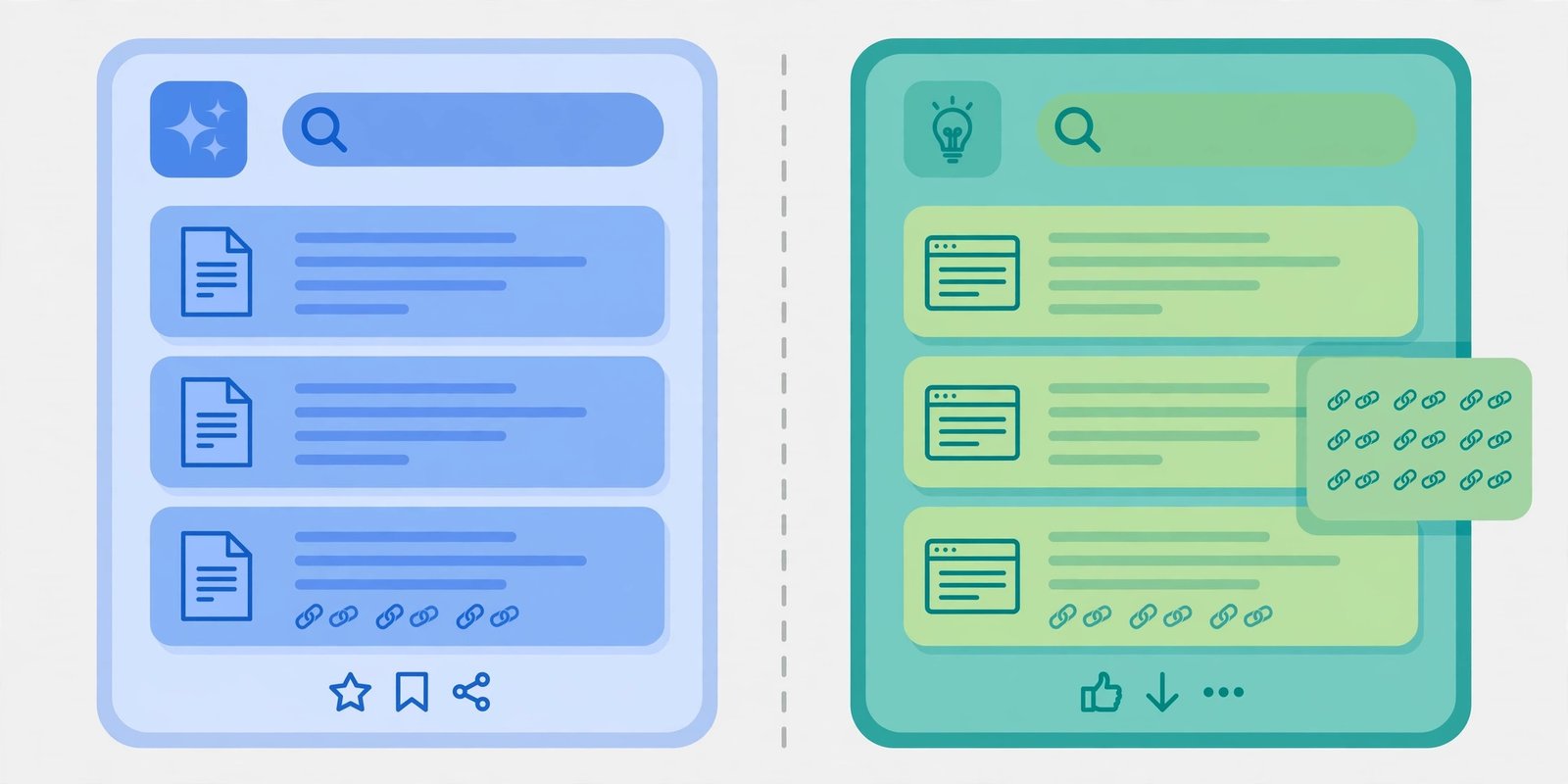 Perplexity alternatives showing cited answers side by side