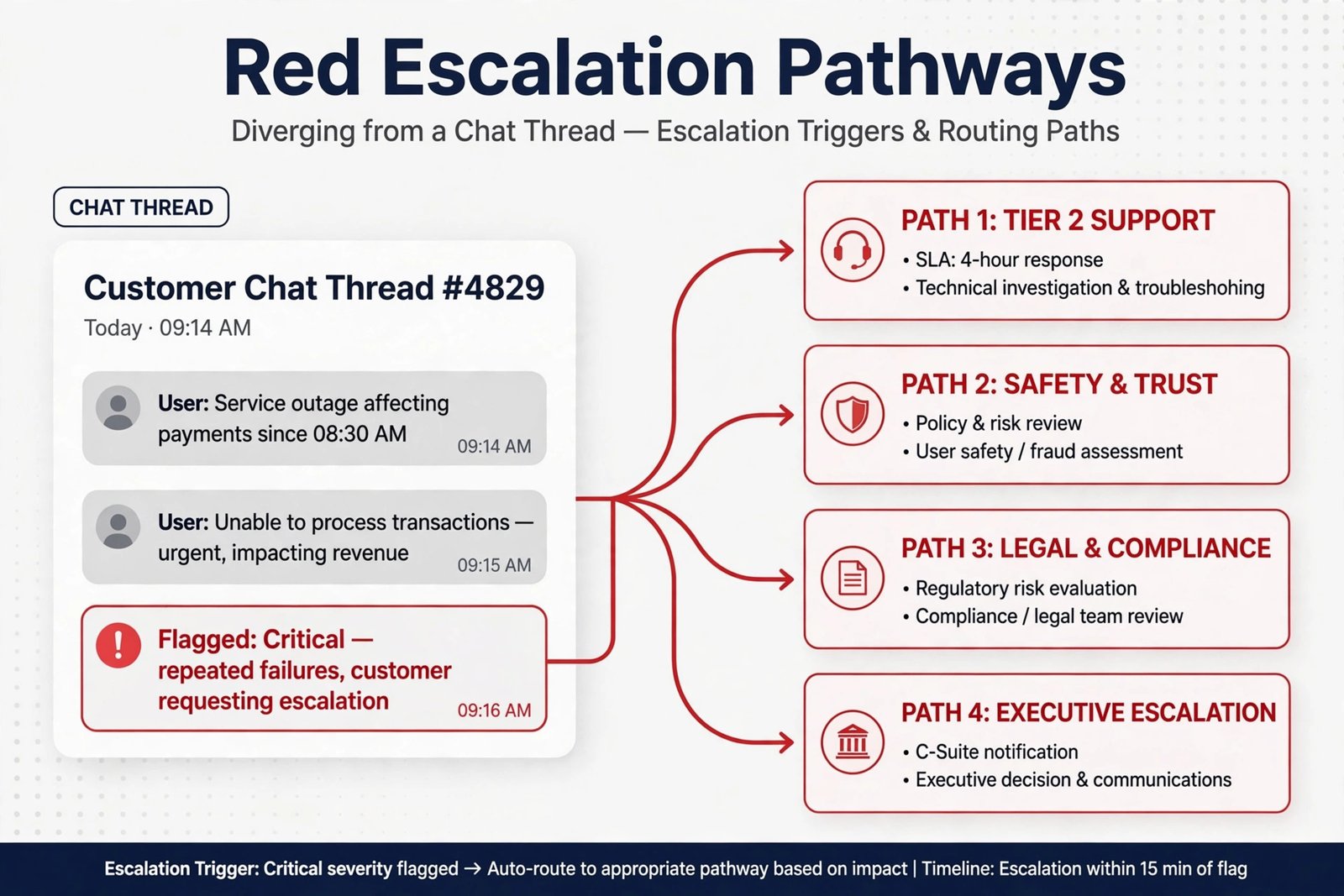 Fallback and escalation rules in how to set up an AI chatbot for customer support