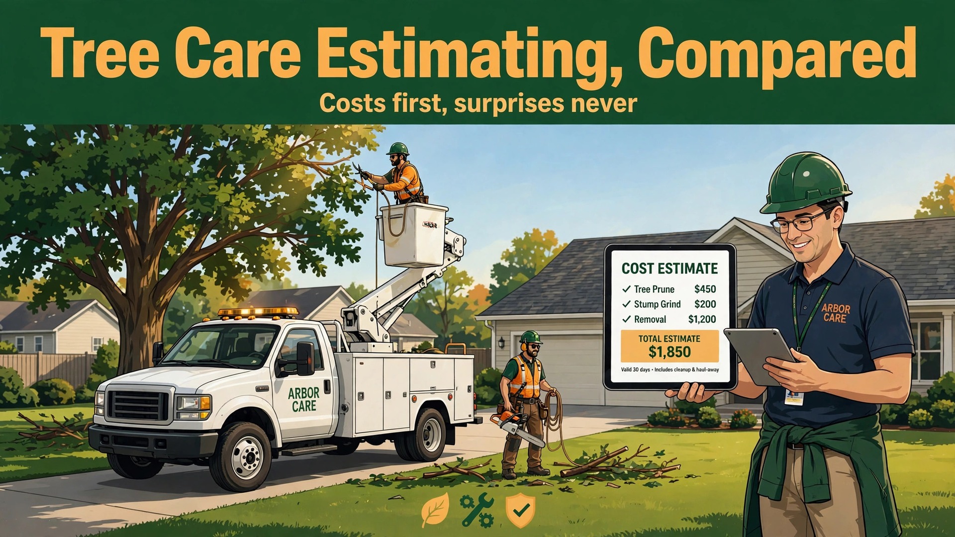 best estimating software for tree care companies thumbnail: Thumbnail for the tree care estimating guide showing estimating tools compared