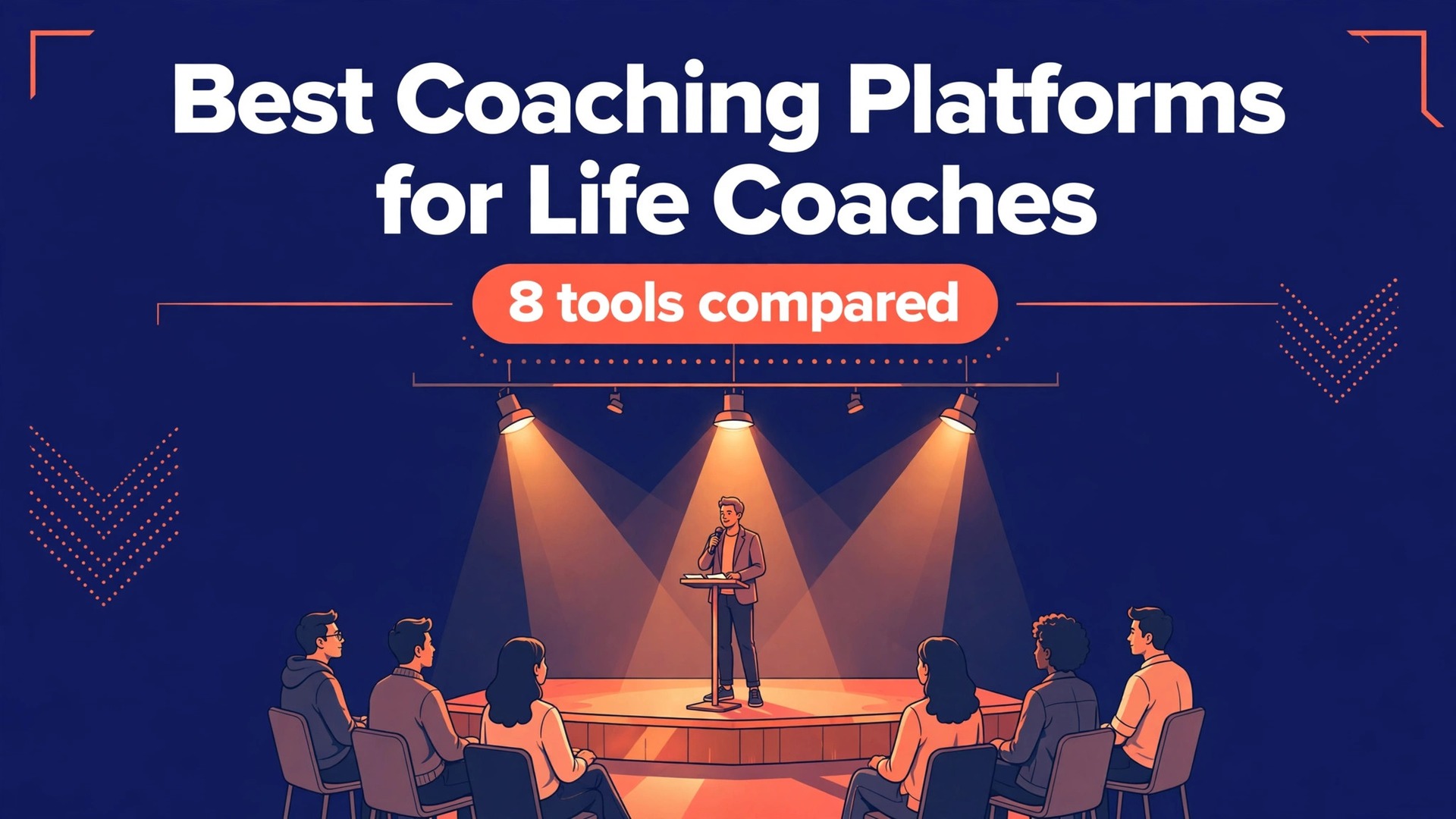Thumbnail for the Best Coaching Platform Software for Life Coaches guide showing the main dashboard idea in a clean modern layout