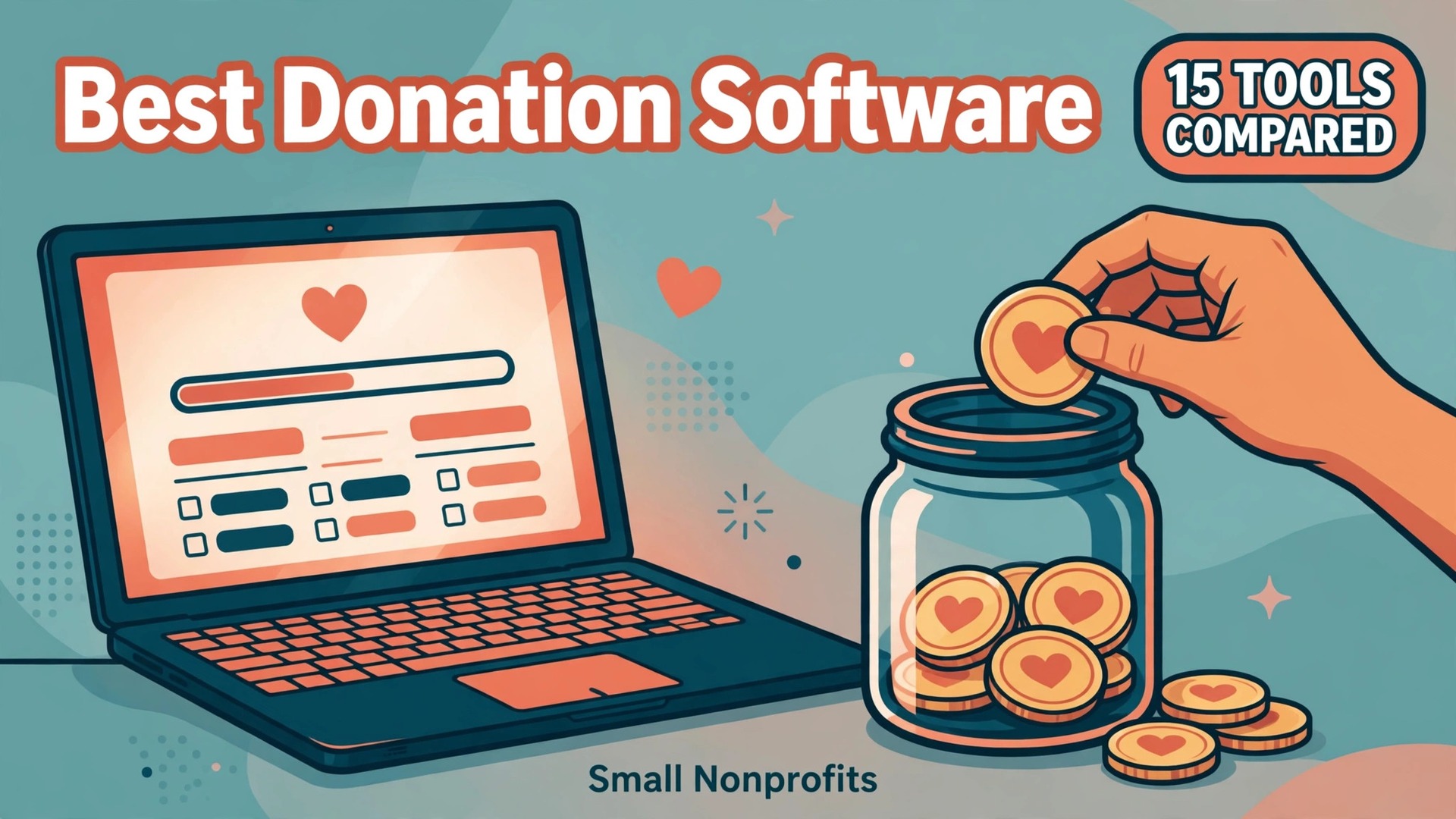Thumbnail for the Best Donation Software for Small Nonprofits guide showing a donation page