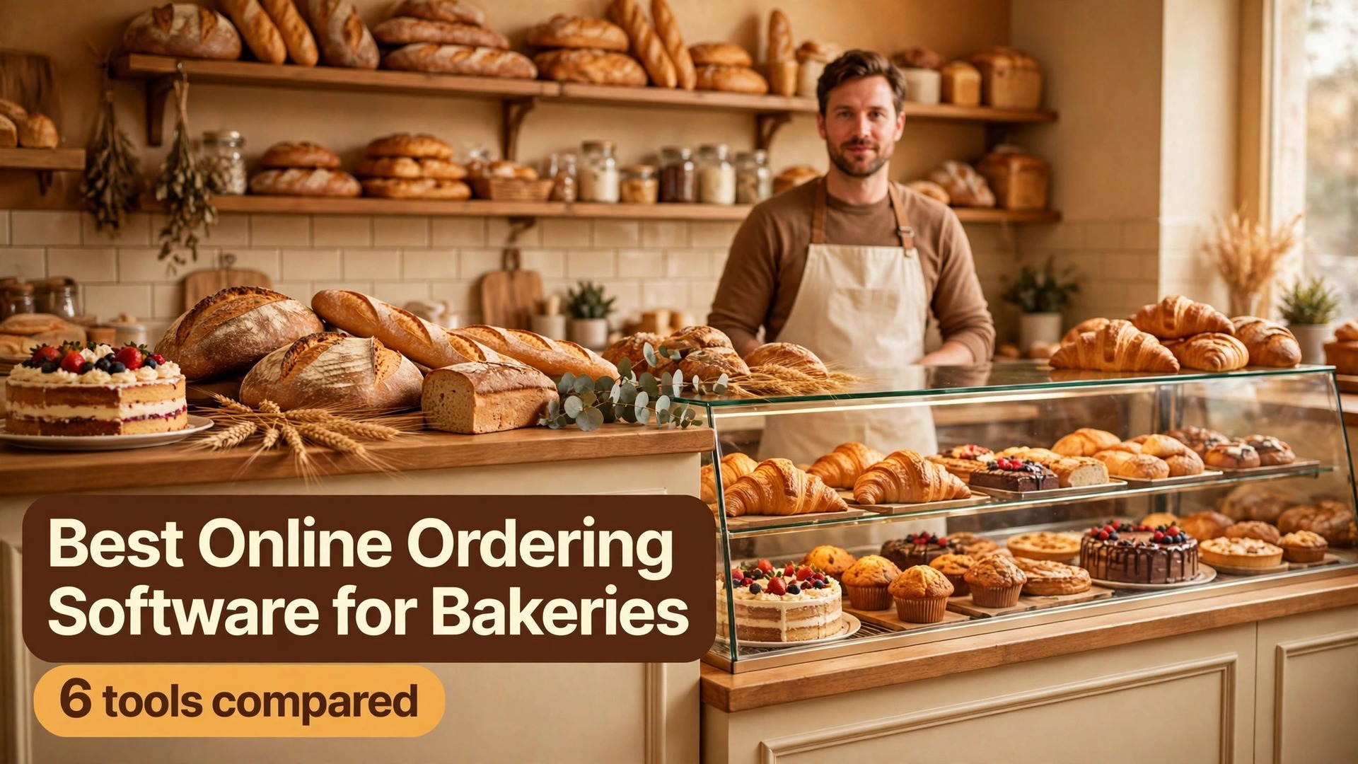Thumbnail for the Best Online Ordering Software for Bakeries guide showing the main dashboard idea in a clean modern layout