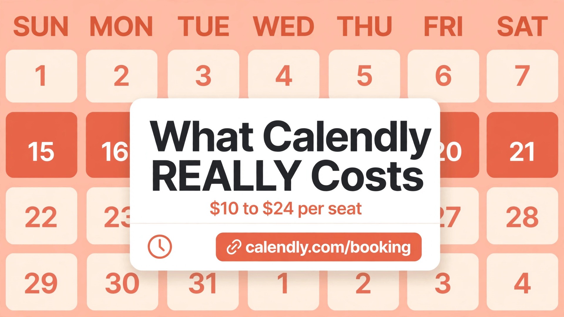 cost of Calendly for small business monthly thumbnail: Thumbnail for the How Much Does Calendly Cost a Small Business Each Month guide showing a Calendly booking page