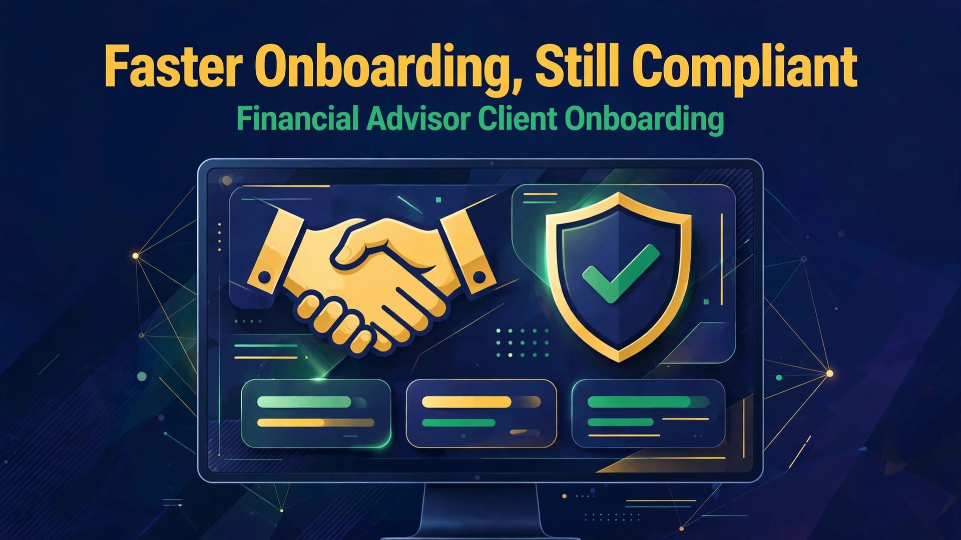 use AI for financial advisor client onboarding thumbnail: Thumbnail for the advisor onboarding guide showing a client portal mockup