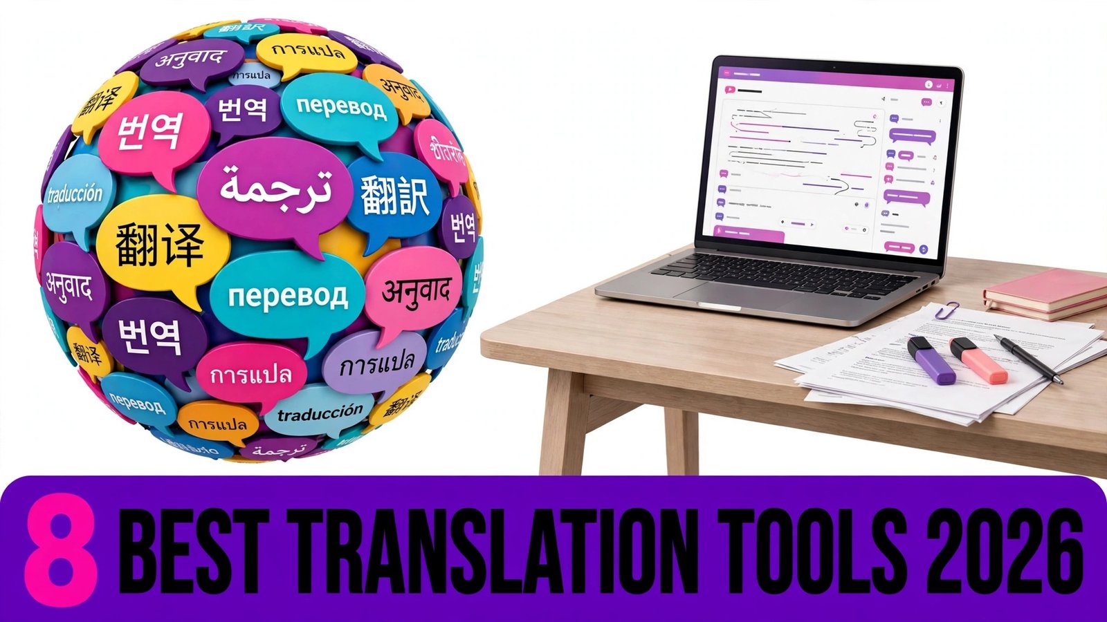 Best AI translation tools in 2026, 8 tools for documents, conversation, websites and subtitles