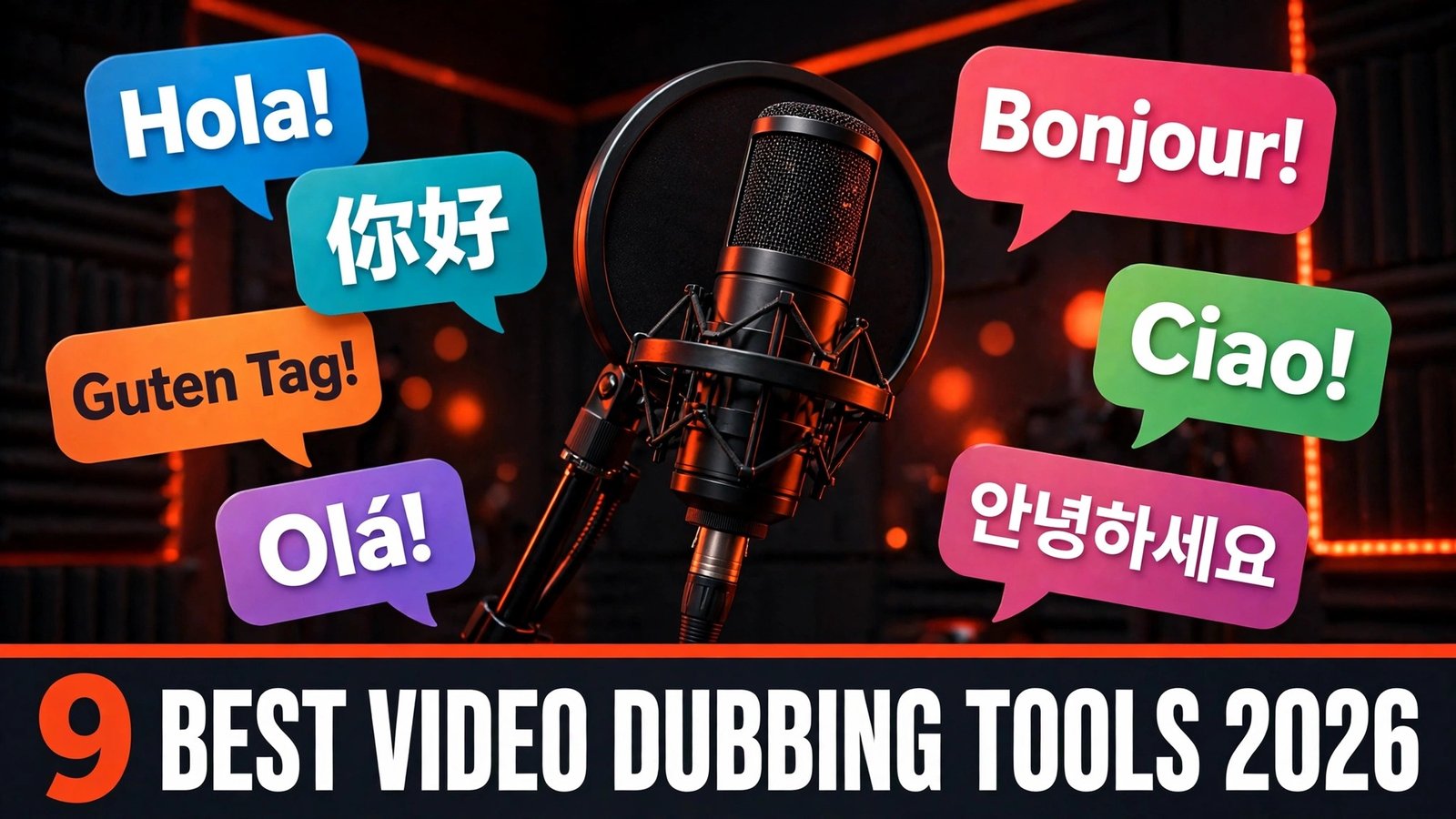 Best AI video dubbing tools in 2026, 9 tools for voice cloning, lip sync and subtitles