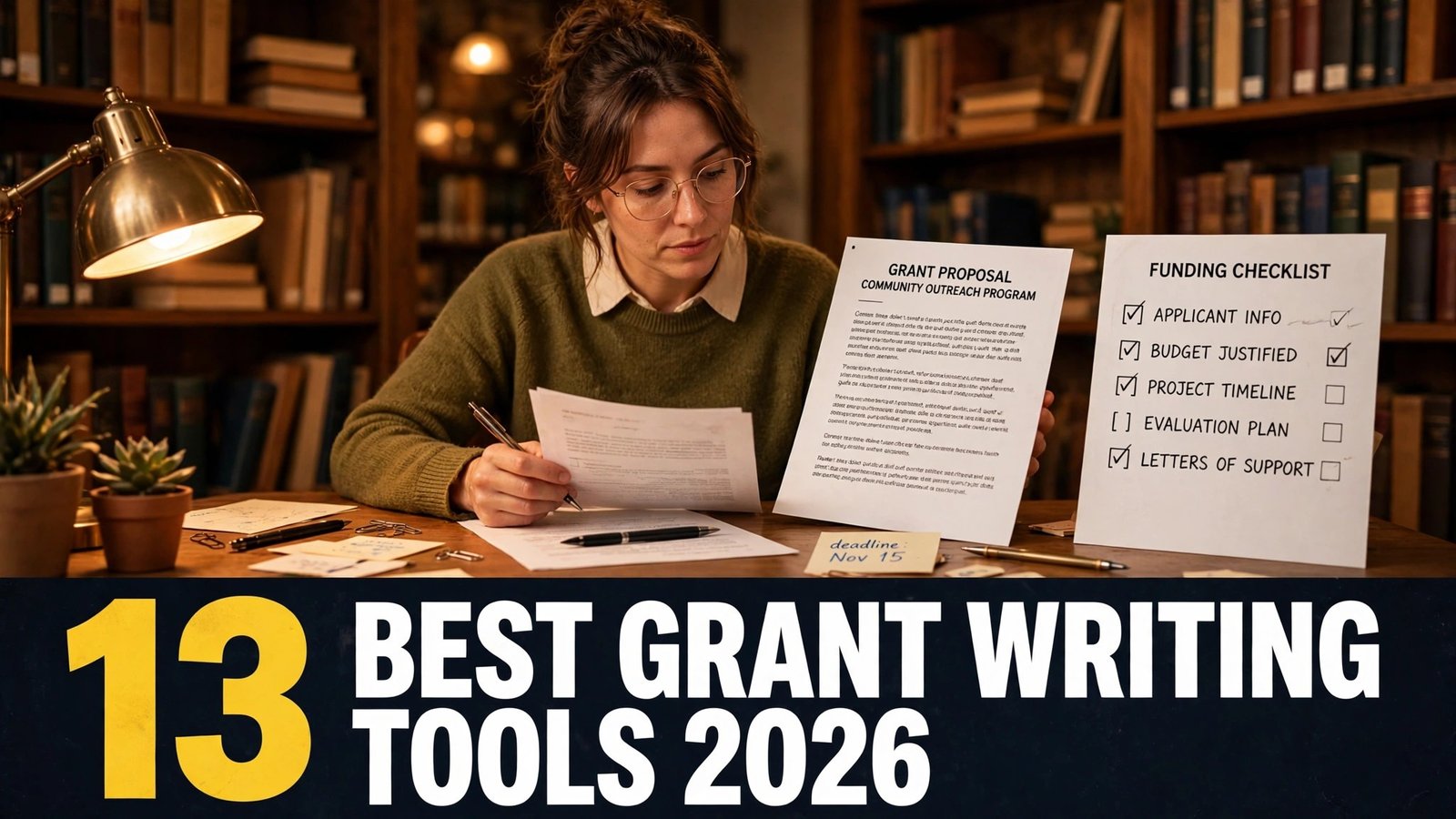 Best AI grant writing tools in 2026, 13 tools for discovery, drafting, budgets and reporting
