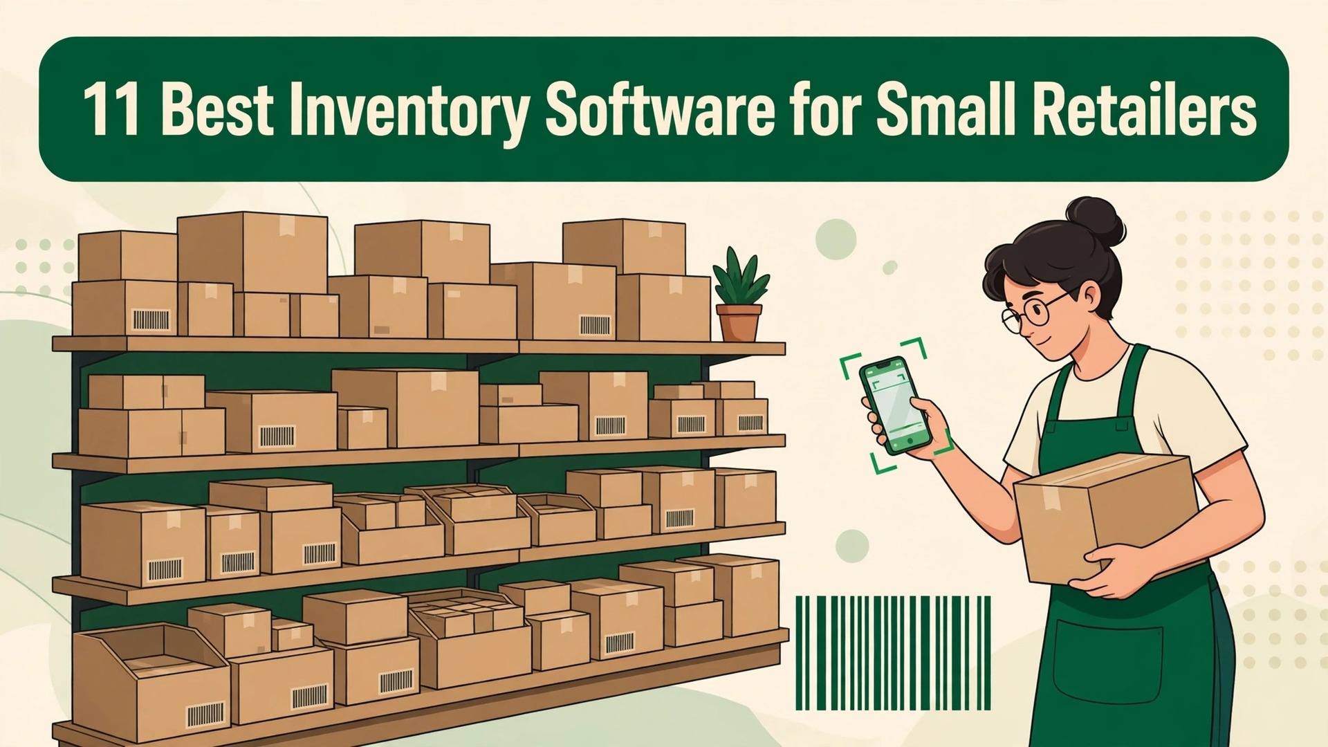 best inventory software for small retailers thumbnail: Thumbnail for the small retailer inventory guide showing inventory tools compared