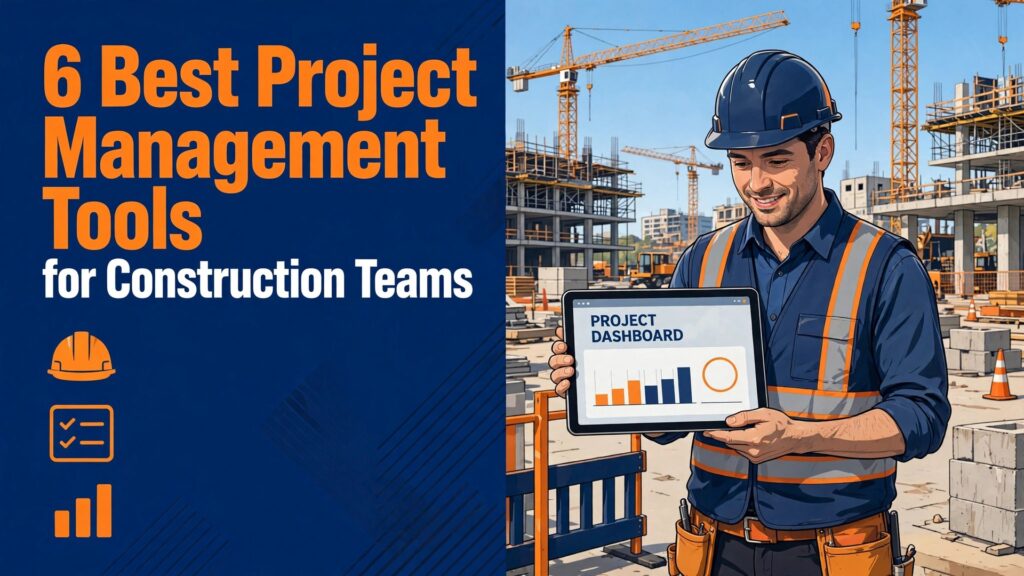 Thumbnail for the Best Project Management Software for Construction Teams guide showing the winning tool in use