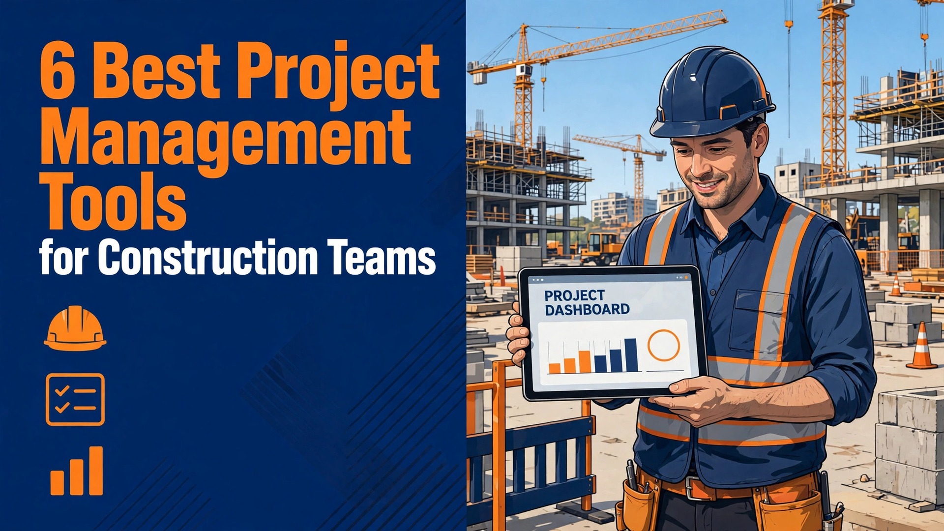 Thumbnail for the Best Project Management Software for Construction Teams guide showing the winning tool in use