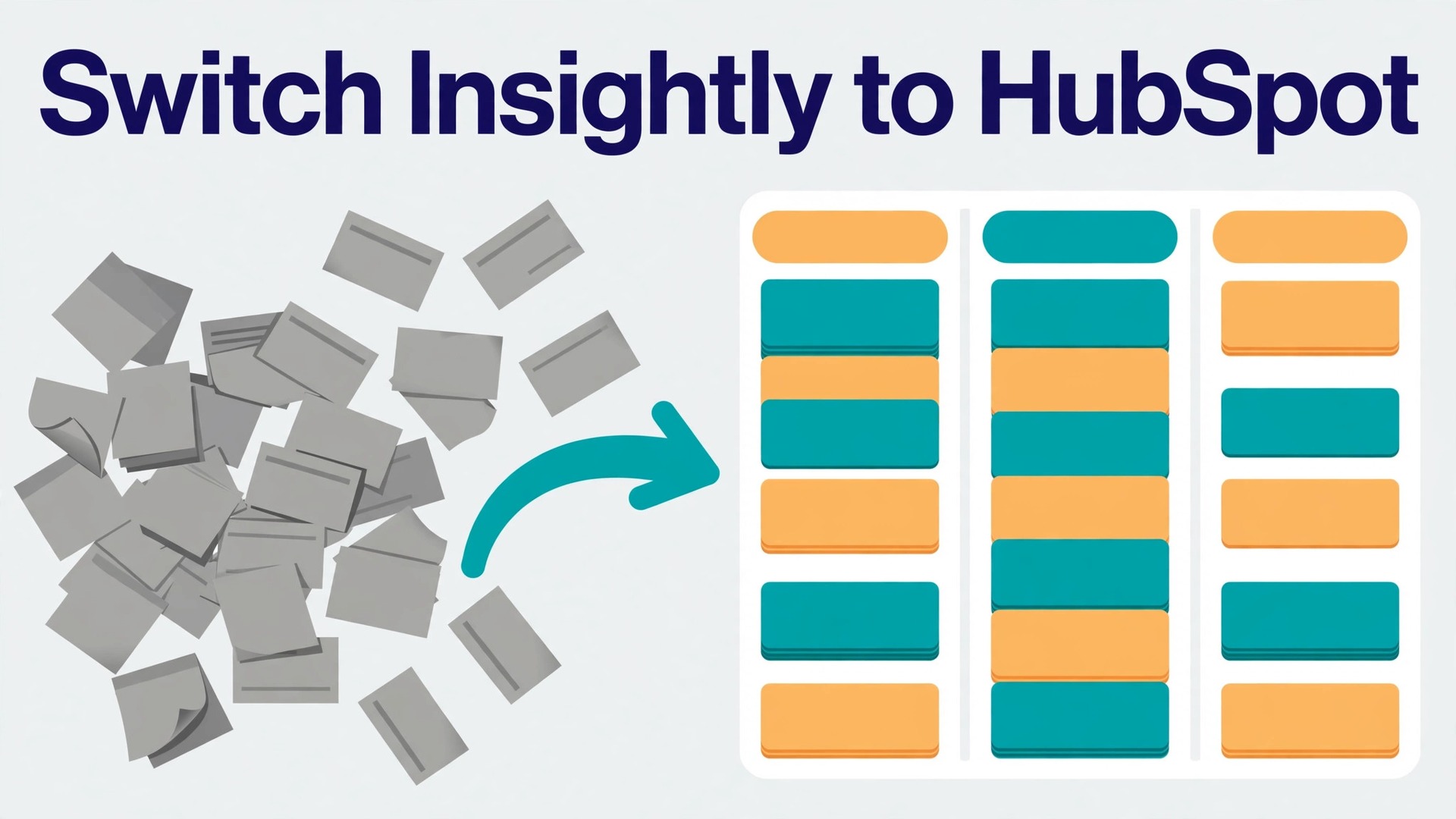 switch Insightly to HubSpot small business thumbnail: A small business pipeline moving into one unified deal board