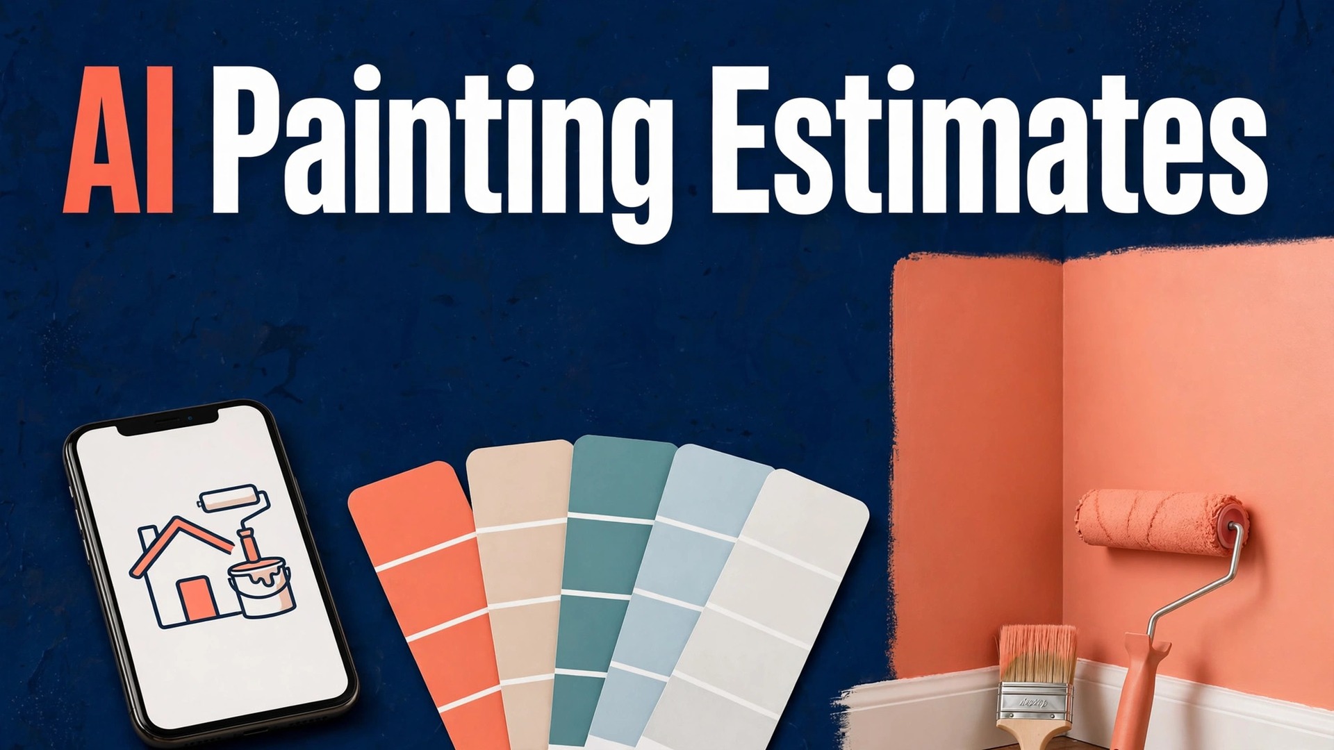 use AI for painting company estimates thumbnail: A phone mockup showing a painting quote packet