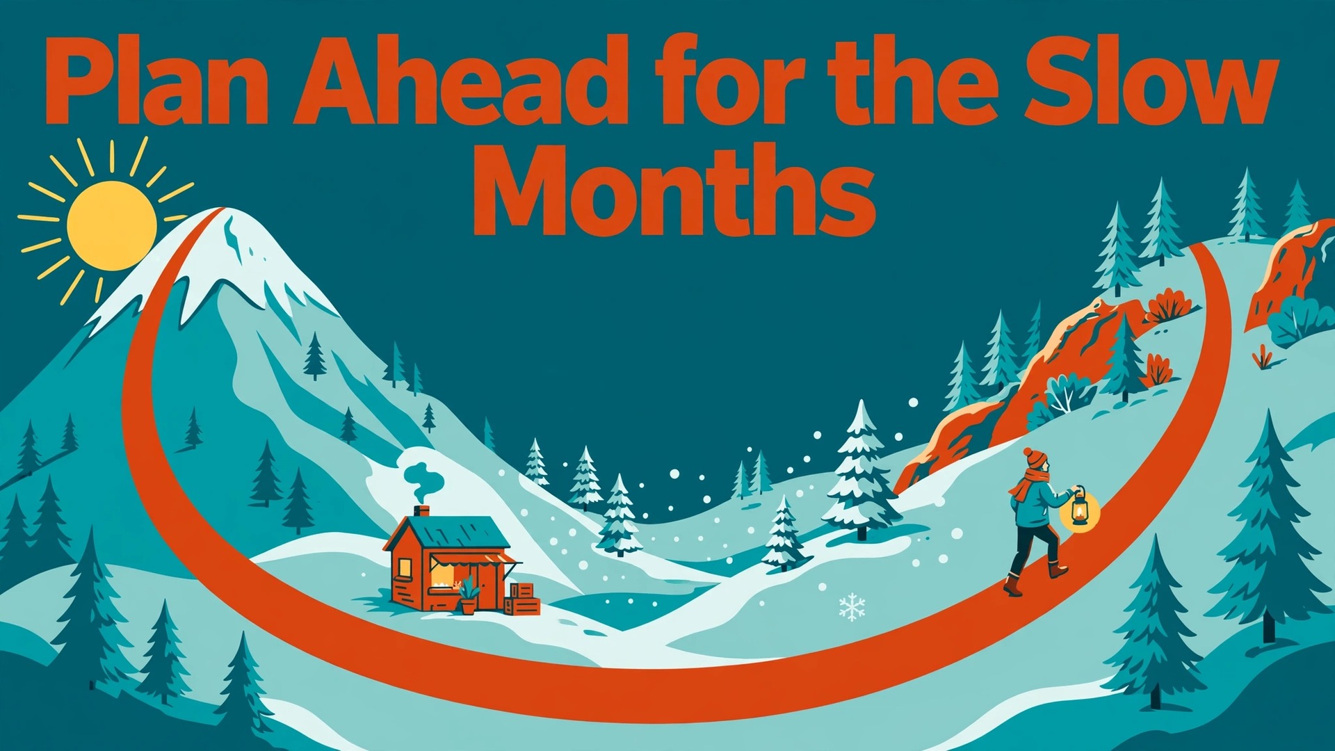how to handle seasonal slow months small business thumbnail: A timeline of seasonal peaks and slow months