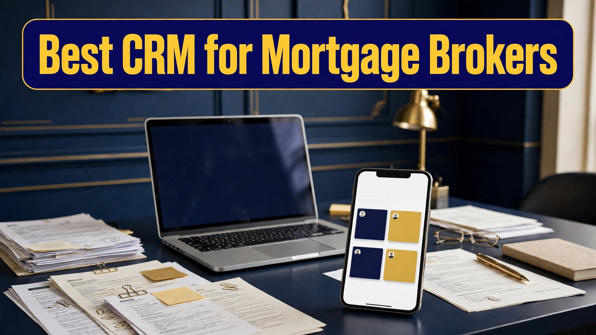 Best CRM for mortgage brokers small business thumbnail showing a loan officer pipeline