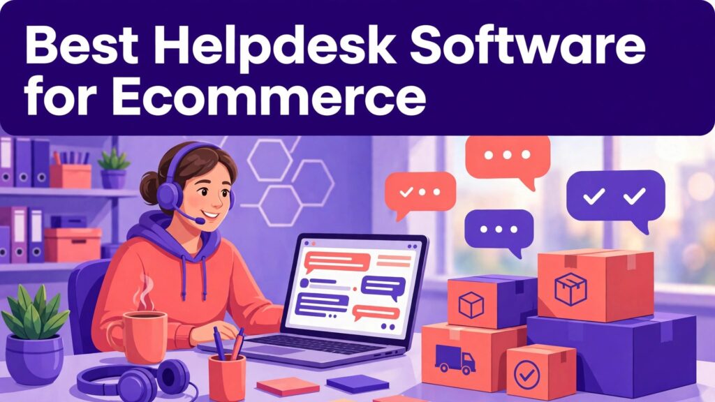 Best helpdesk software for ecommerce stores guide thumbnail with a support desk