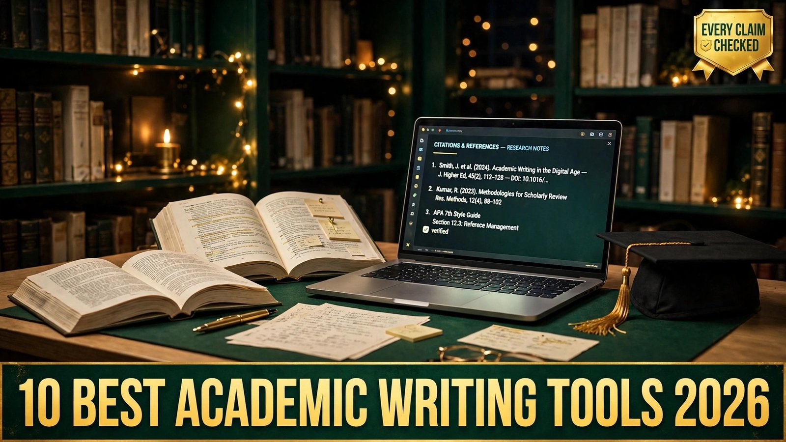 Best AI academic writing tools in 2026, 10 tools for drafting, citations, plagiarism checks and literature organisation