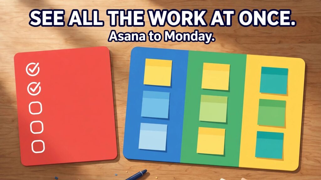 switch Asana to Monday small team thumbnail: Switch Asana to Monday thumbnail