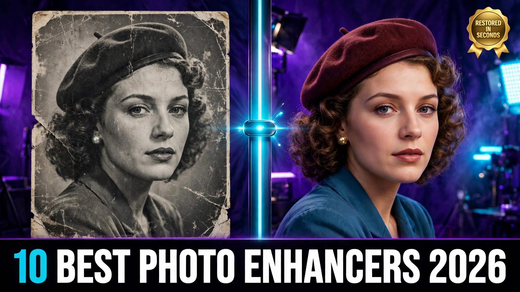 Best AI photo enhancers in 2026, 10 tools for restoration, portraits, upscaling and product photos