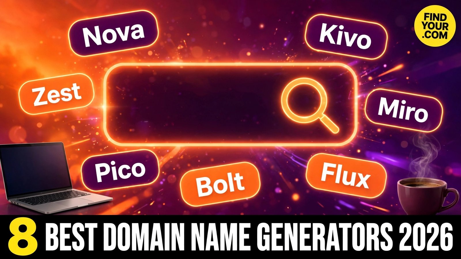 Best AI domain name generators in 2026, 8 tools for brandable, keyword, expired and premium domains