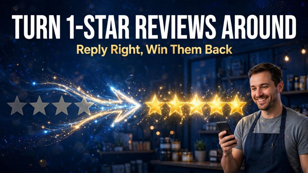 Review recovery visual for how to handle negative reviews small business