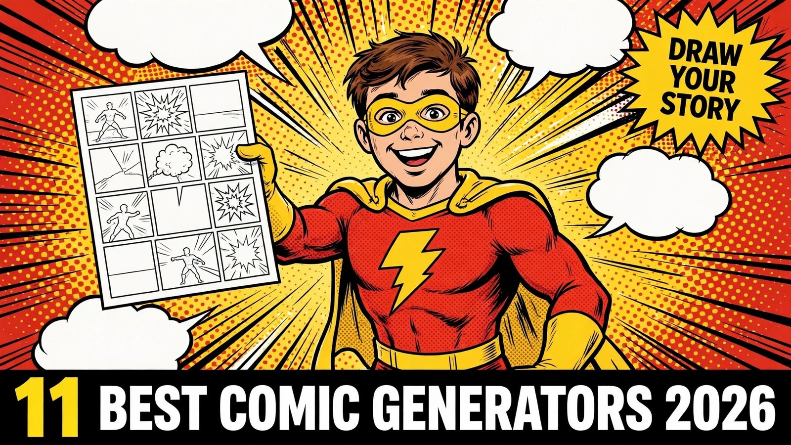 Best AI comic generators in 2026, 11 tools for strips, graphic novels, manga and classroom comics