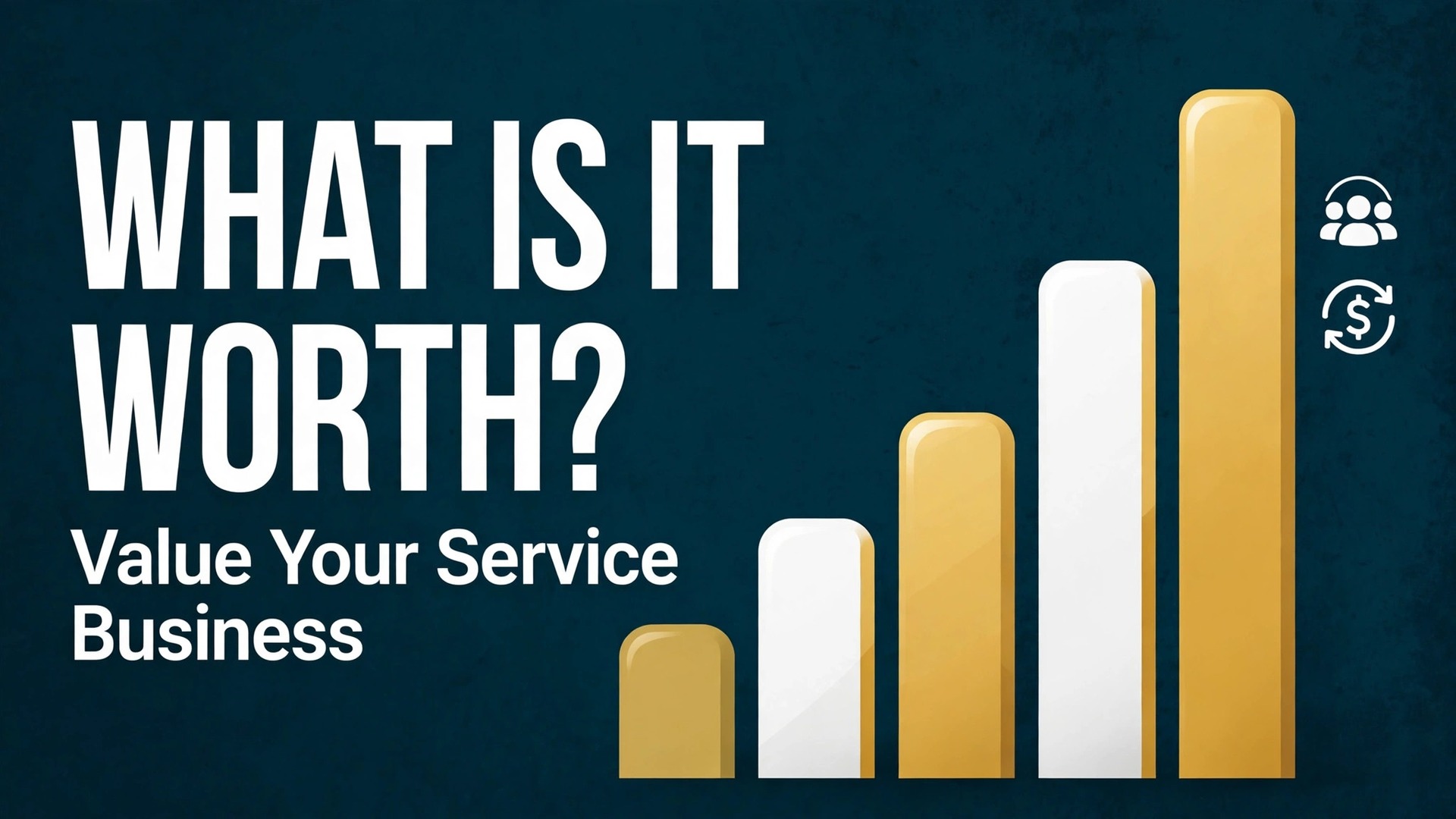 A chart for how to value a small service business by earnings multiple