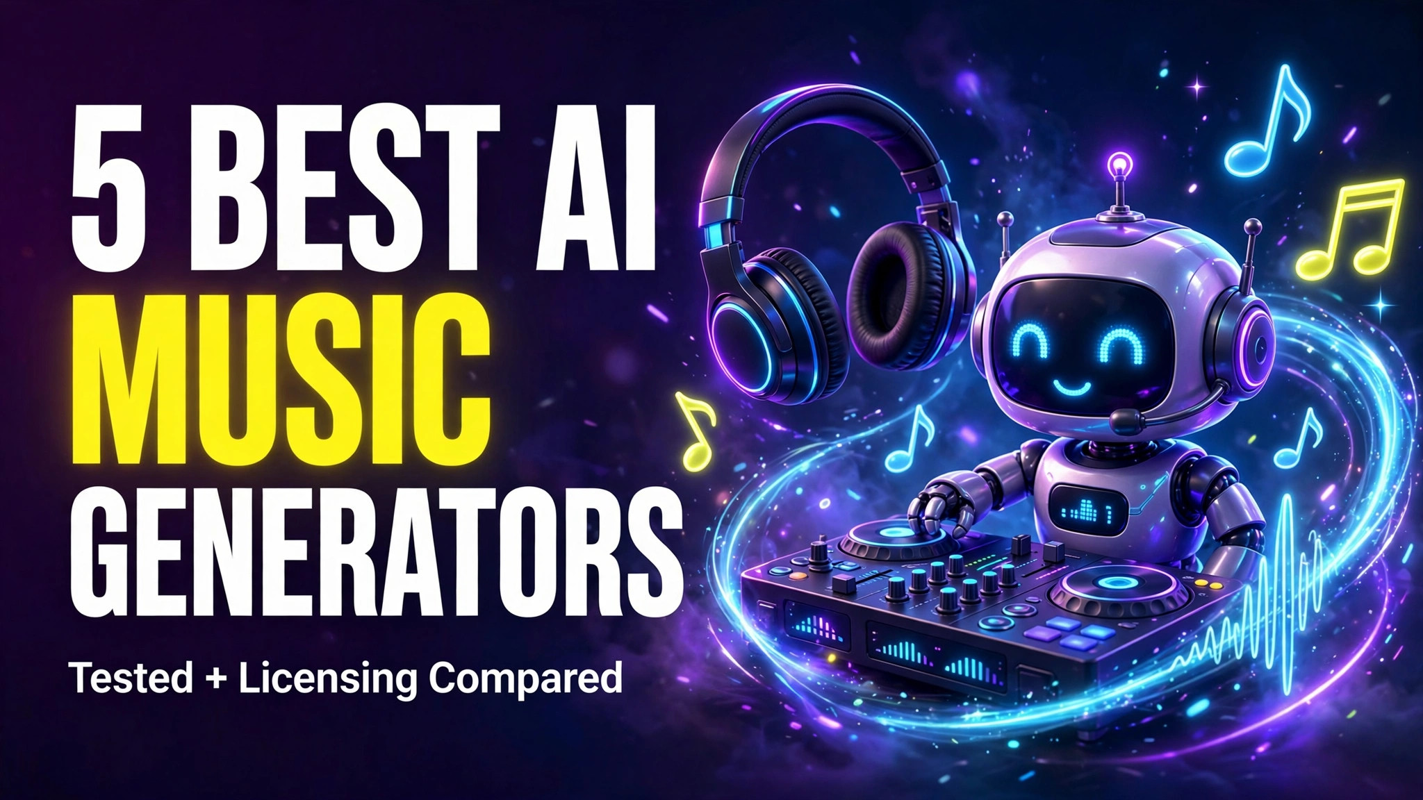 Best AI music generators compared 2026