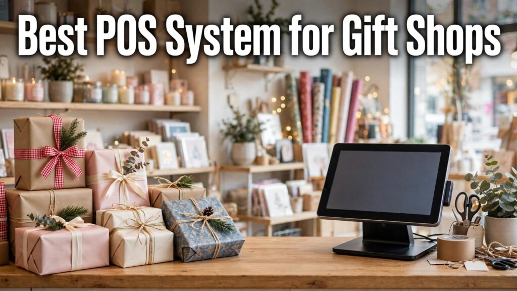 Best POS system for gift shops thumbnail showing a shop counter and till