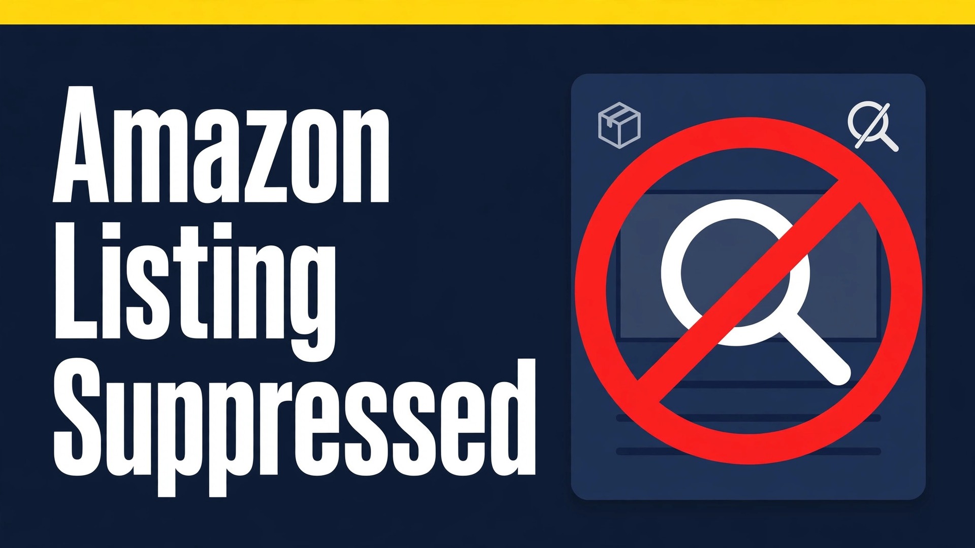 fix Amazon listing suppressed small business thumbnail: Amazon listing suppressed thumbnail showing a hidden product page