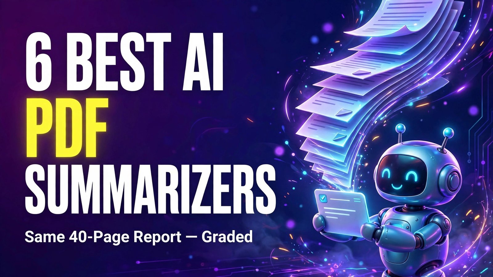 Best AI PDF summarizers tested on the same 40-page report in 2026