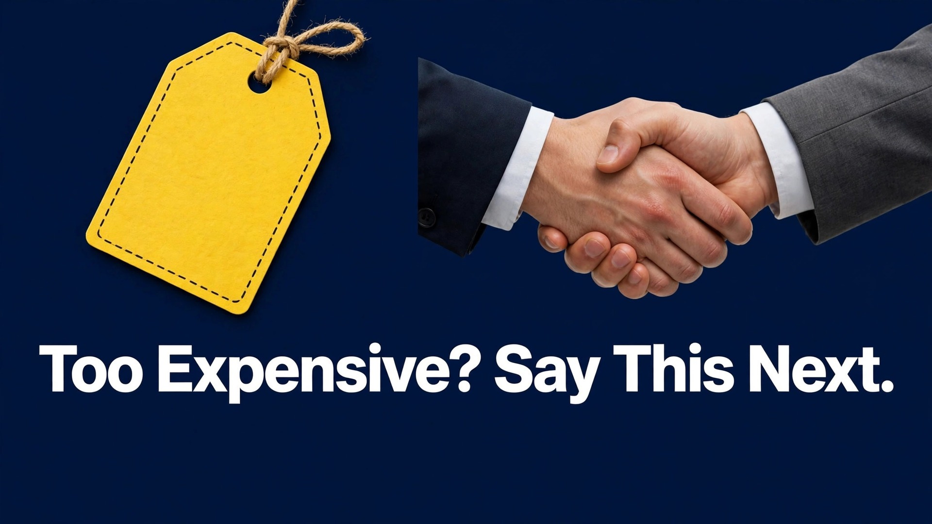 how to handle a price objection small business thumbnail: Thumbnail for a guide on handling price objections for a small business