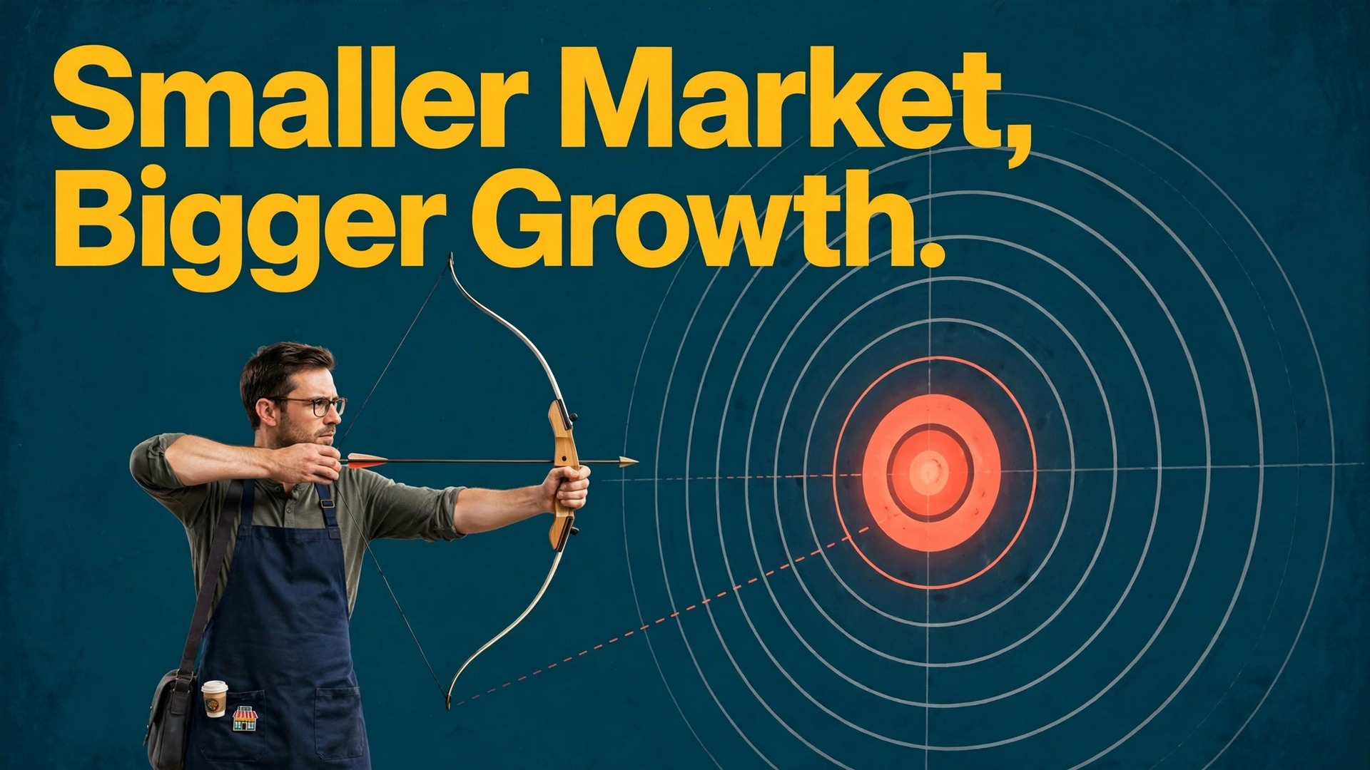 niche down strategy small business growth thumbnail: Thumbnail for a niche down strategy guide for small business growth