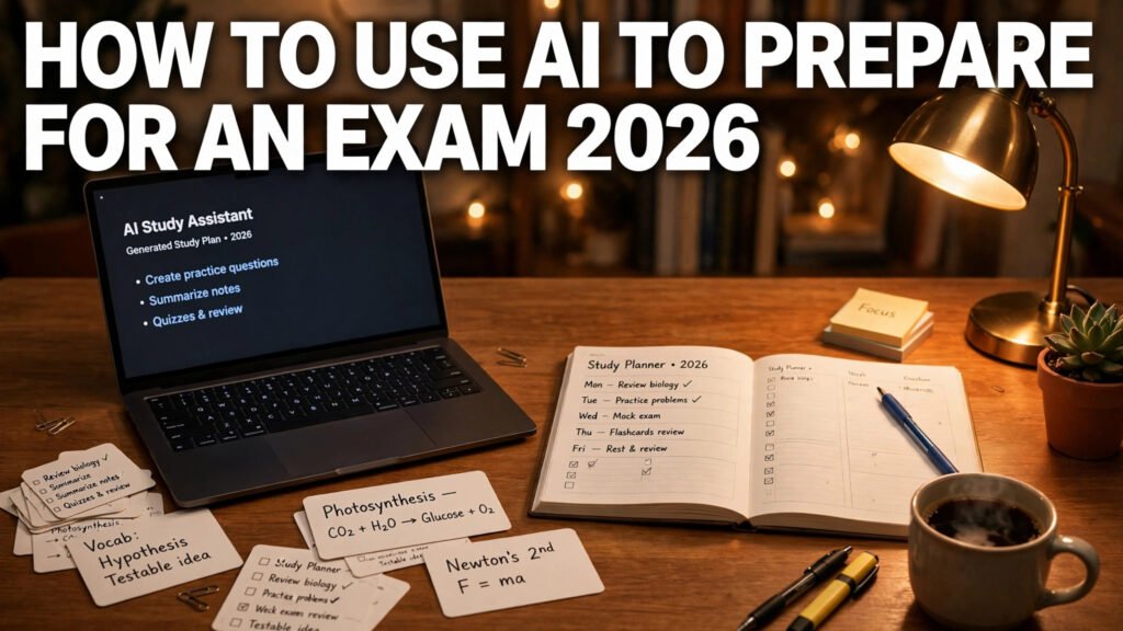 How to use AI to prepare for an exam in 2026, study plan and tools guide