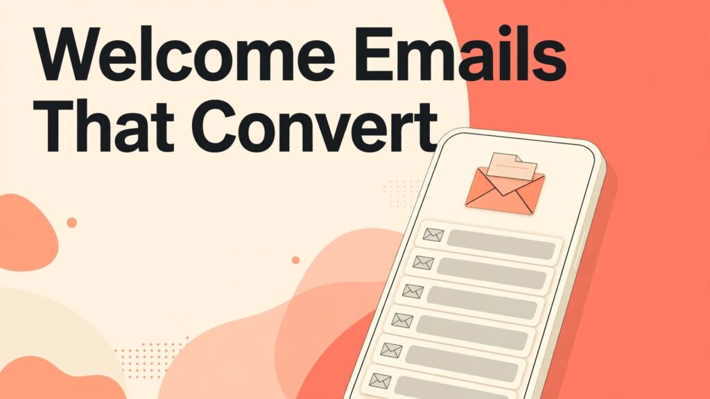 how to write a welcome email sequence small business thumbnail: welcome email sequence guide thumbnail
