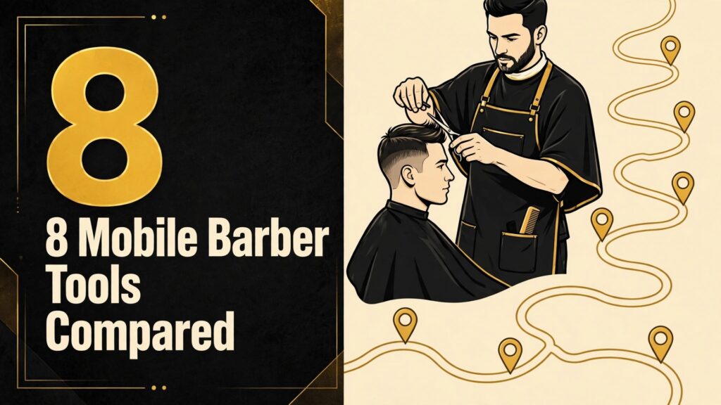 software stack for mobile barbers small business thumbnail: mobile barber tools thumbnail with barber and route