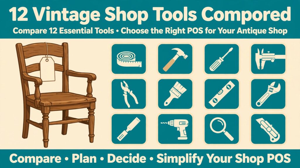 best POS system for vintage and antique shops thumbnail: vintage shop POS tools thumbnail with antique chair