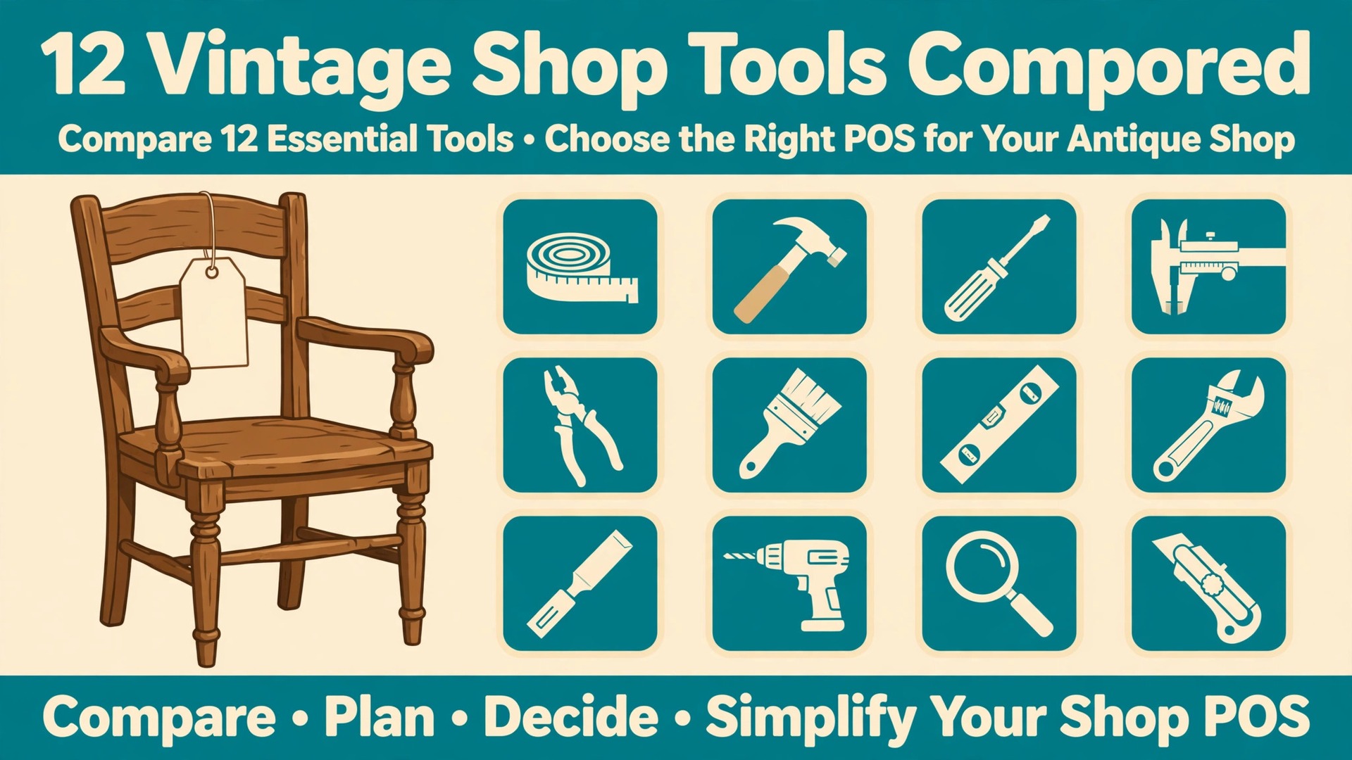 best POS system for vintage and antique shops thumbnail: vintage shop POS tools thumbnail with antique chair