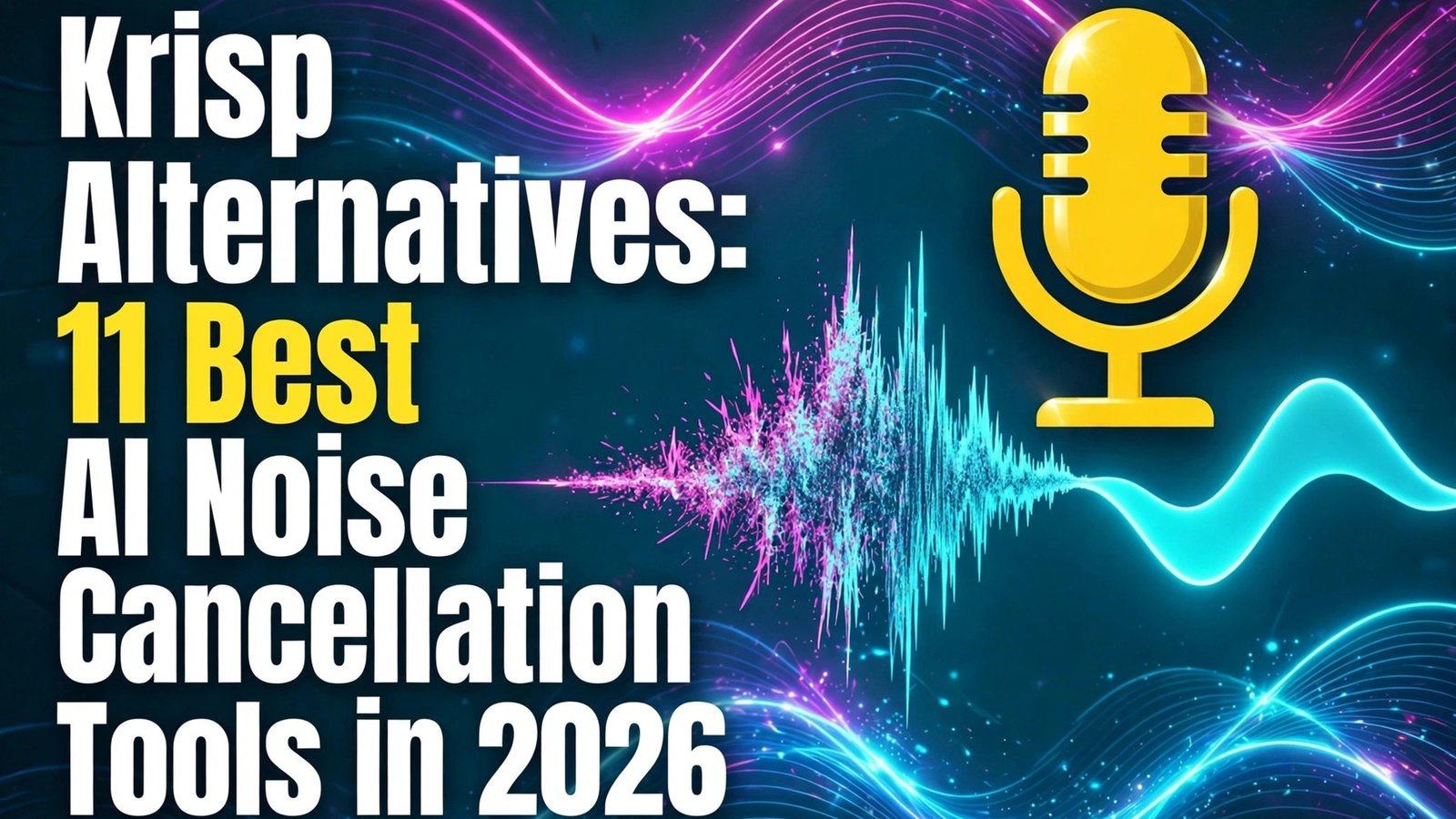 Krisp Alternatives: 11 Best AI Noise Cancellation Tools in 2026 featured thumbnail