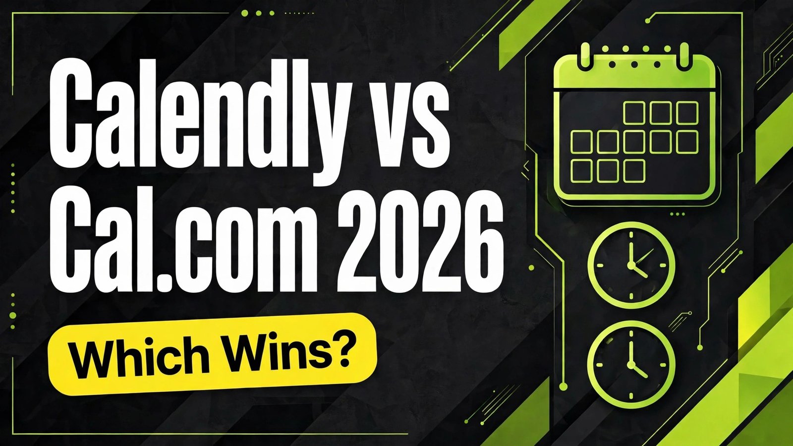 Calendly vs Cal.com 2026 comparison thumbnail